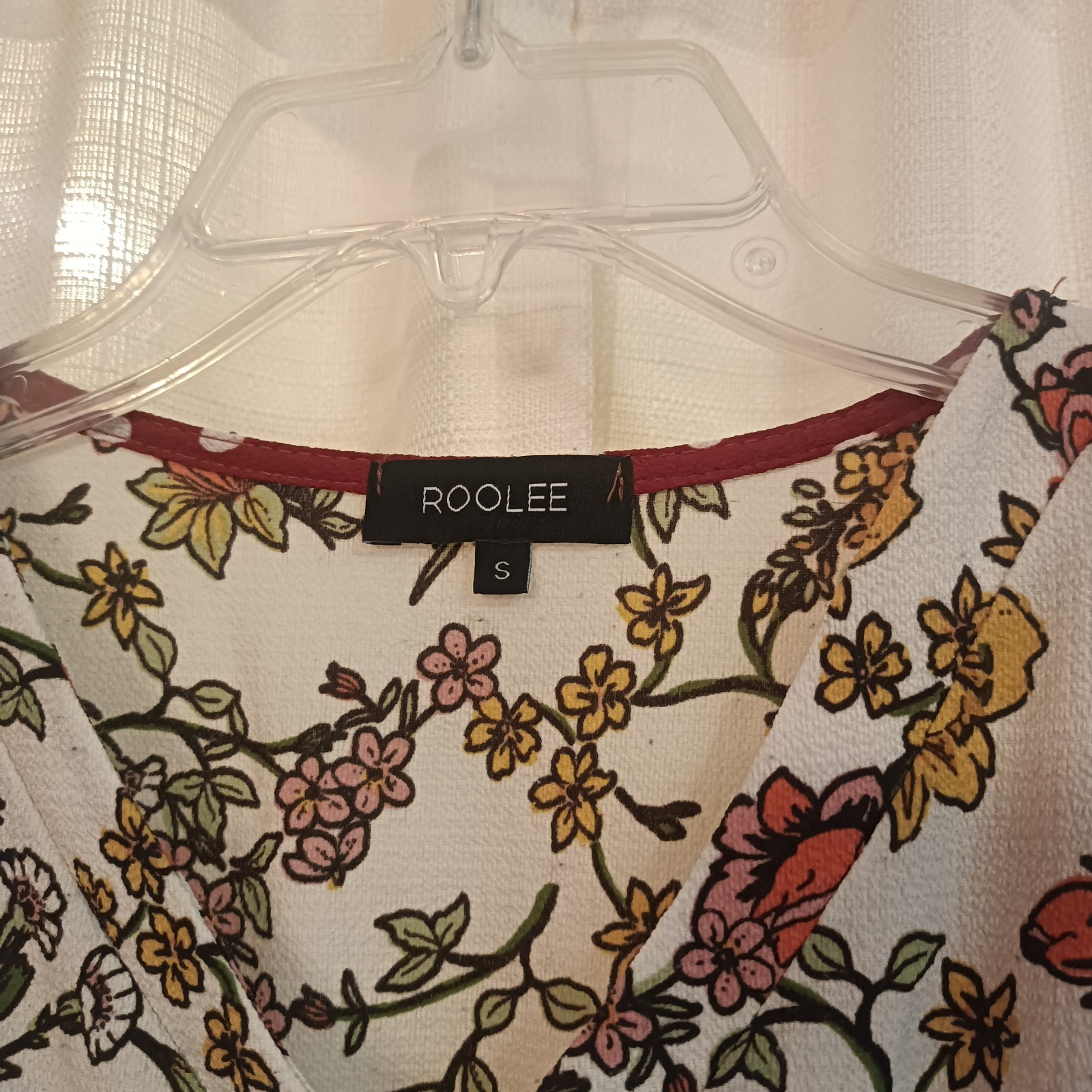 Roolee Women’s Size S Loki Vibrant Floral Print Maxi Seersucker Dress USA Made
