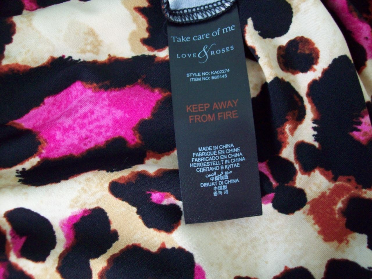 New Next Love & Roses Leopard Print Maxi Dress Size 18 Jersey Twist Holiday