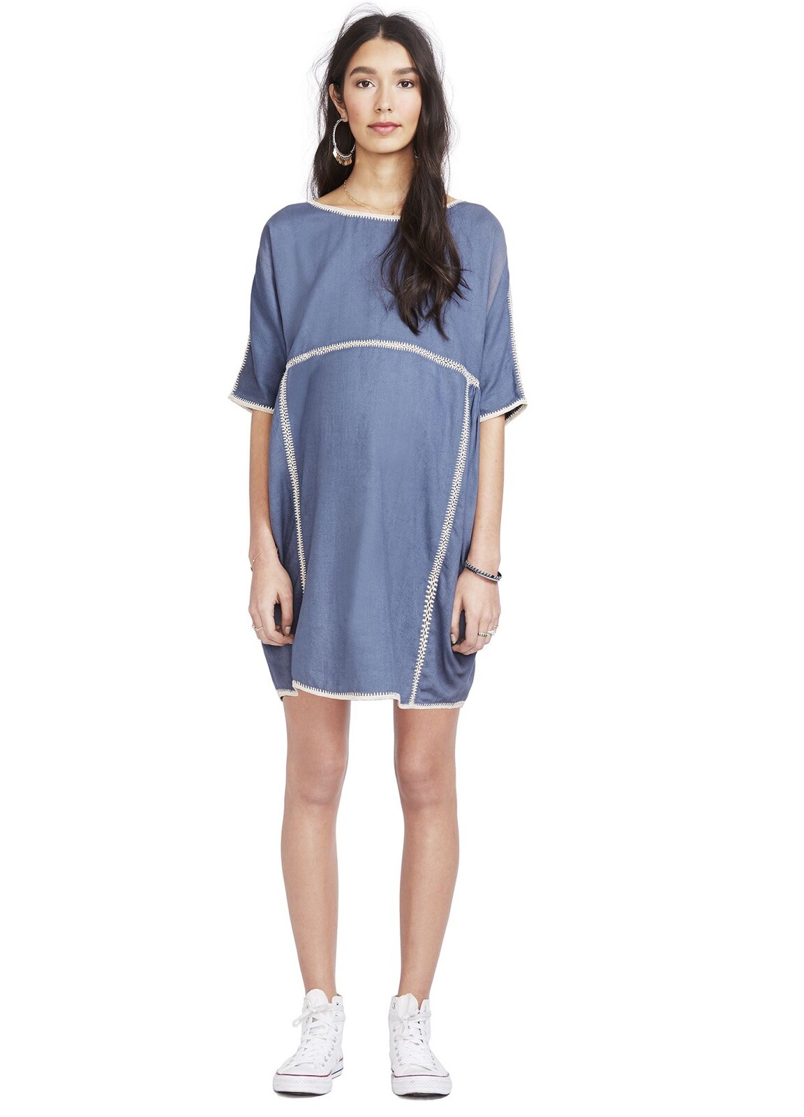 Hatch Maternity Women’s THE RIO DRESS Storm/Blue Size 1 (S/4-6) NEW