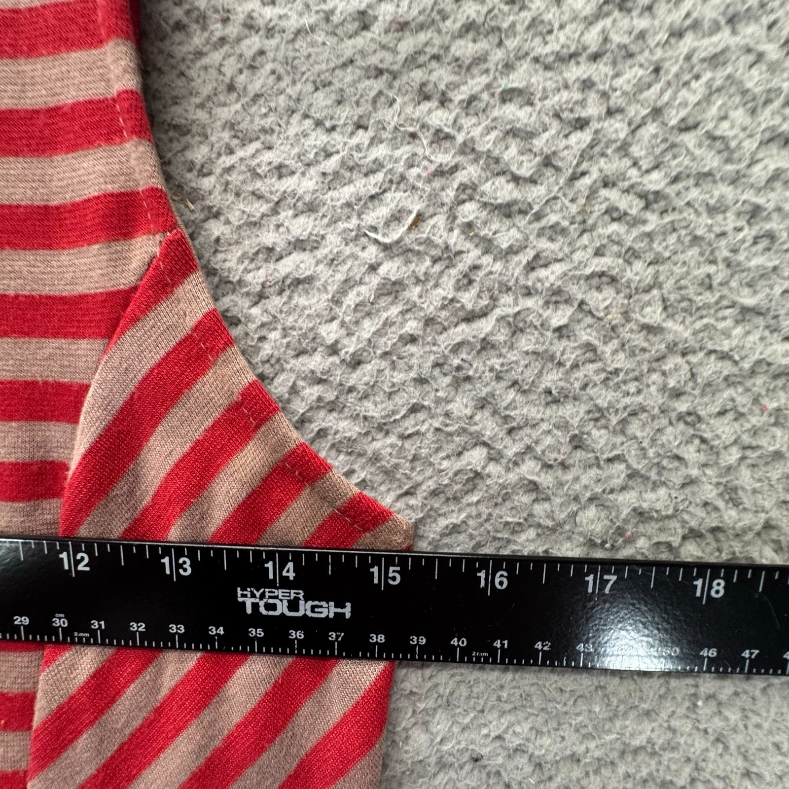 Ginger G Womens Sleeveless Back Zipper Flare Dress Red Brown Stripes Size M