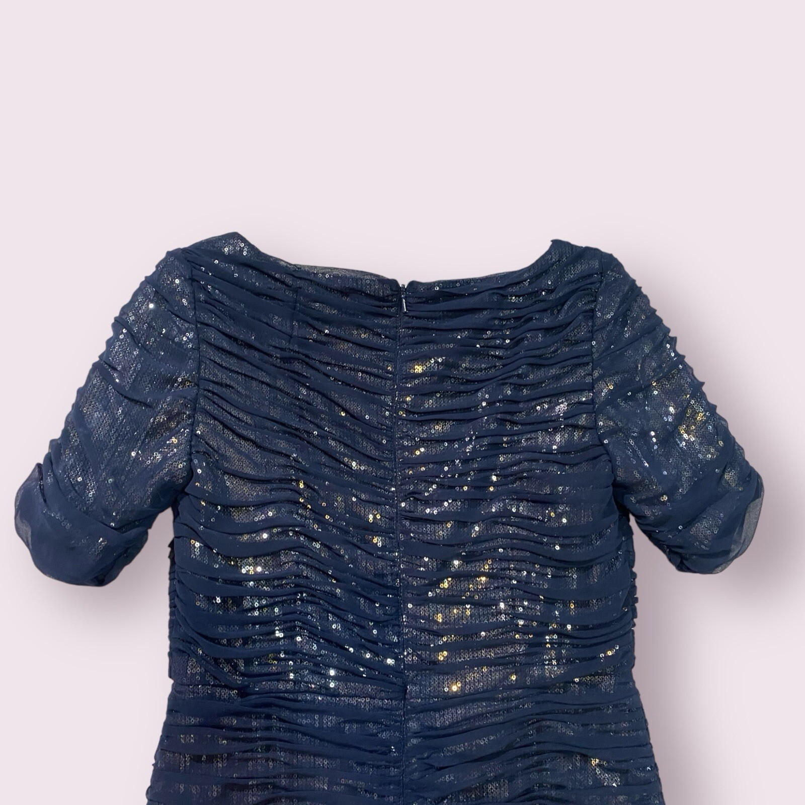 Cartise Womens Ruched Sequin Dress Size 6 Formal Event Holiday Party $250