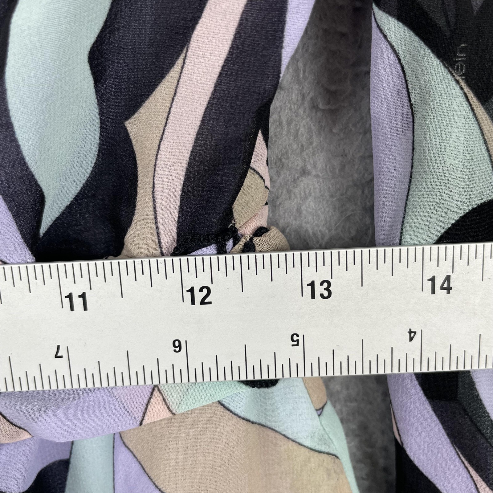 Calvin Klein Dress Womens 4 Purple Wrap Asymmetric Chiffon Puff Sleeve Belted
