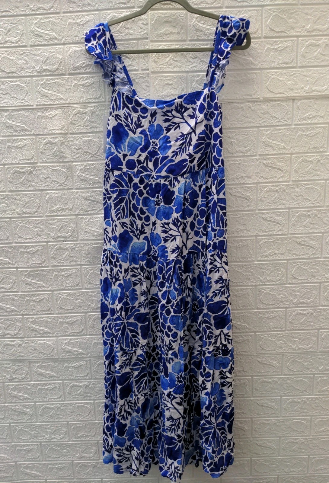 New Kenny Flowers The Napa Resort Dress With Ruffle Straps Size M (6-8)