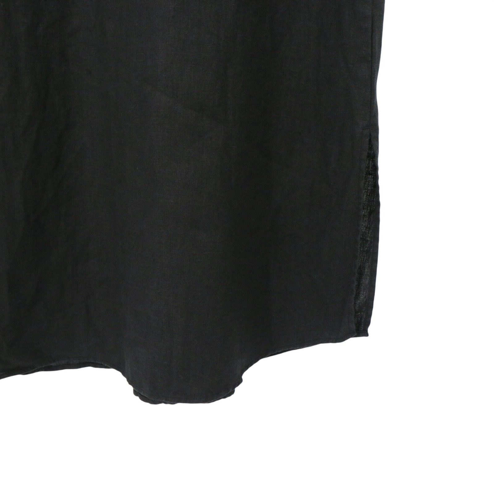 Grayson by Frank & Eileen Linen The Artist Full Length Black Maxi Dress 5 ~ L XL