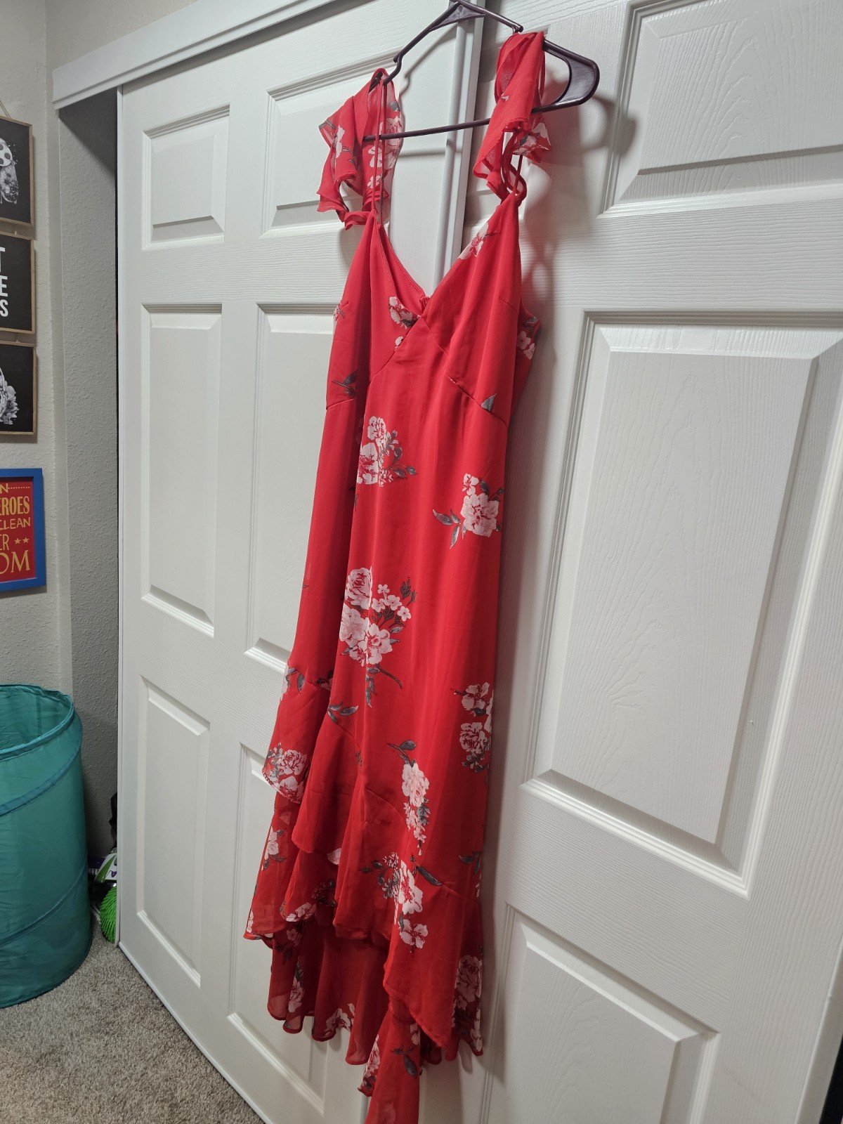 Speechless Floral Cold Shoulder High-Low Maxi Dress – NWT – Size XXL