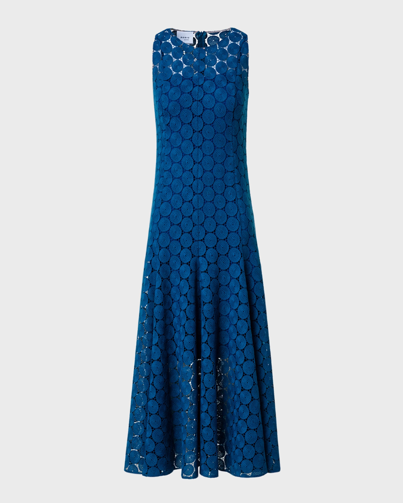 NEW/missing slip, Akris punto Dot Guipure Lace A-Line Midi Dress 4 #DD72