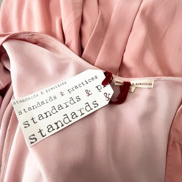 Standards & Practices Bridesmaid Dress Women Extra Large Pink Wrap Surplice NWT
