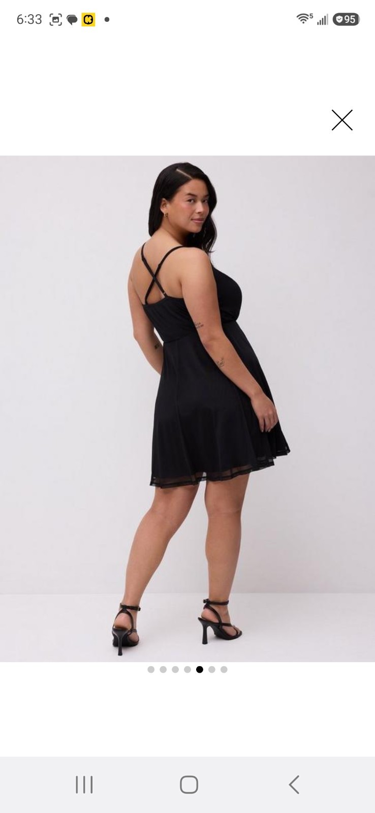 Torrid Sexy Cross Back Mini Dress Drape Front Halter Plus 2X Lil Black Dress