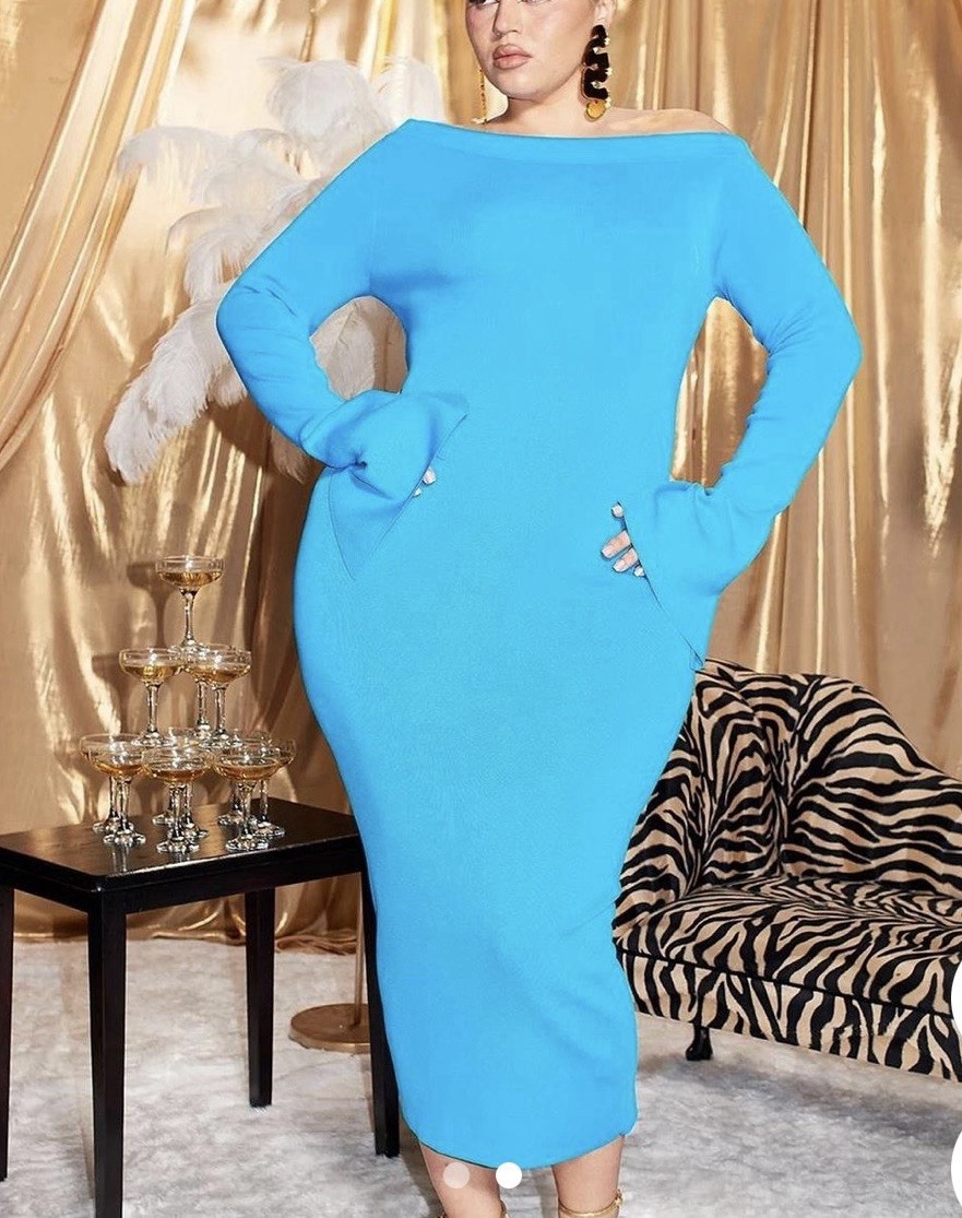 NWT Kai Collective Turquoise Blue Lolita Dress -XL