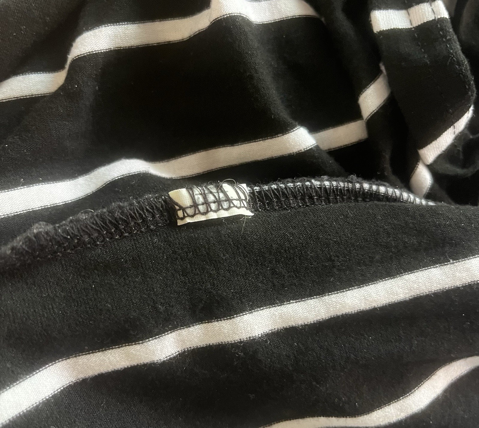 Hount Women’s Size Small Pullover Sleeveless Long Maxi Dress Black/White Stripes