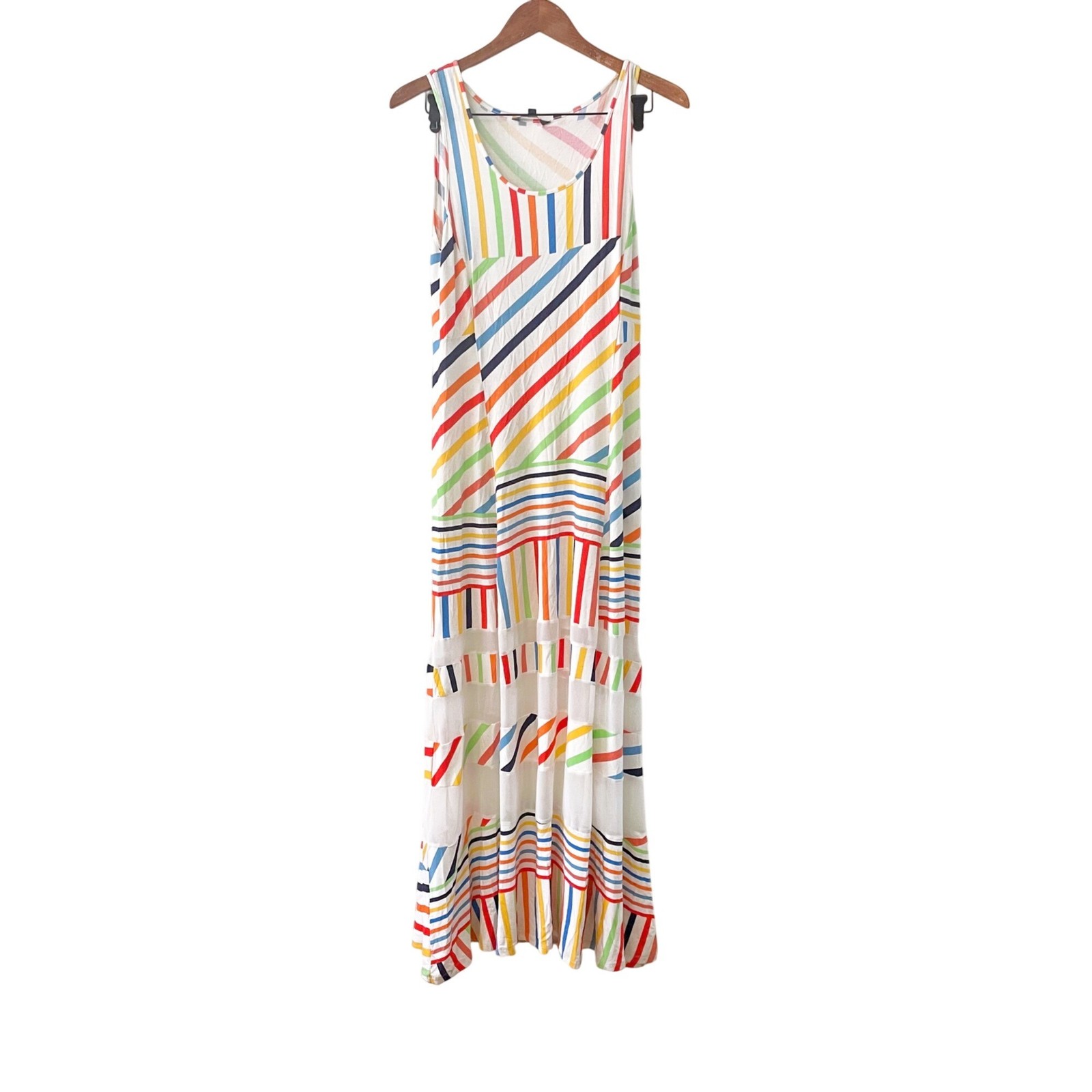 Peter Som for DesigNation Rainbow Maxi Dress, Size Small