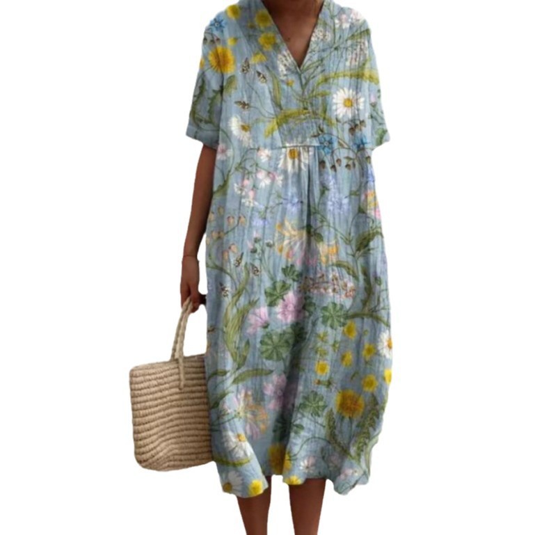 Loose Printing Long dress