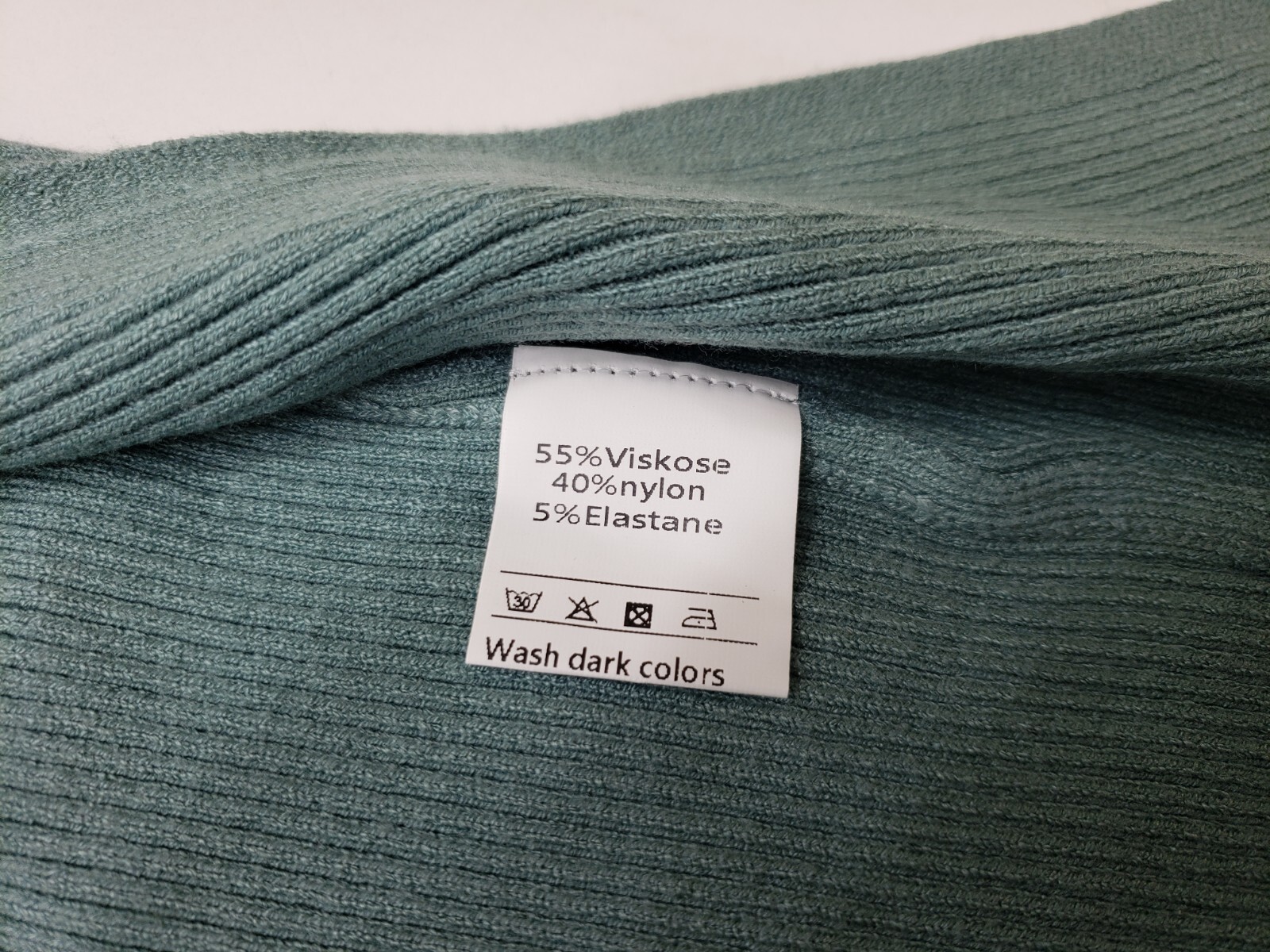 Deep Self Womens Dress Long Sleeve 1/4 Button Collared Stretch Ribbed Green M