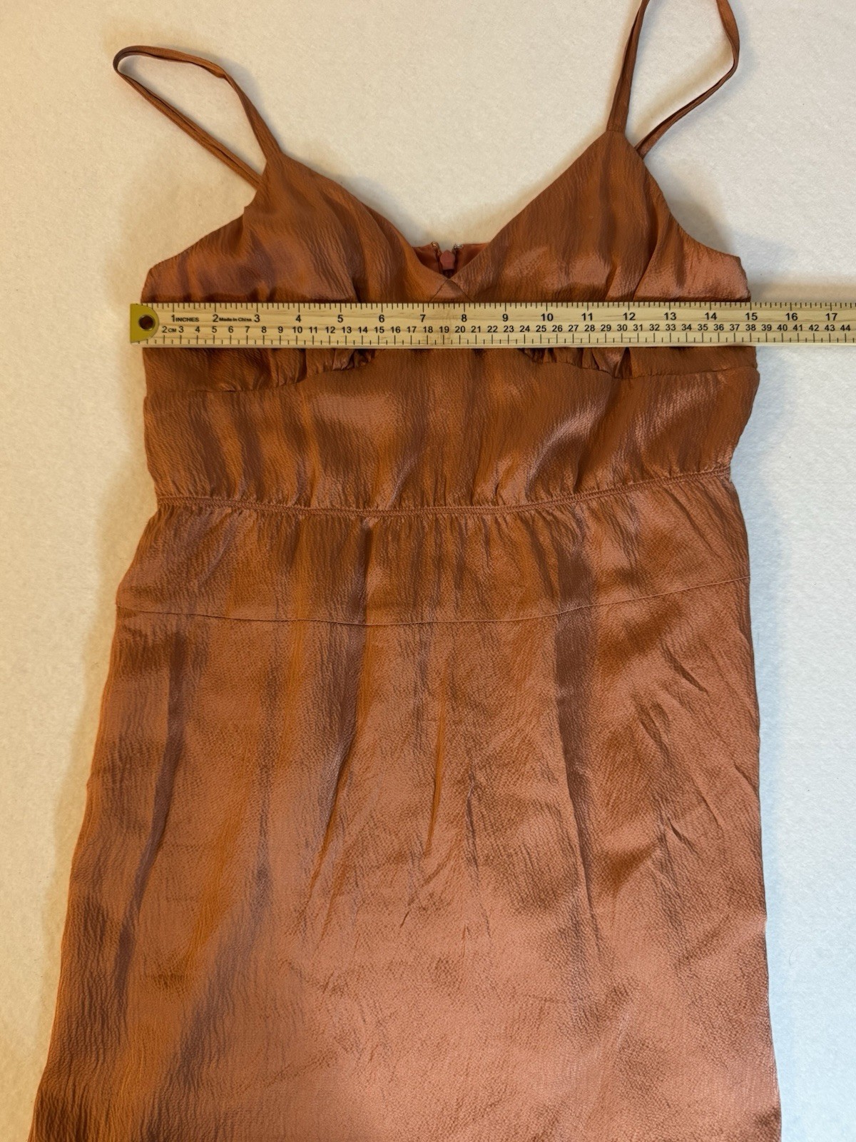 JCrew Rust Silk Dress/size medium ￼