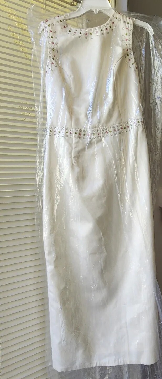 A.B.S by Allen Schwartz Collection EVENING DRESS Rhinestones Sz 10