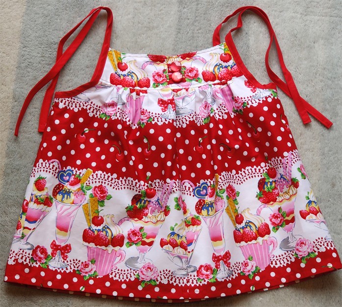 Ice Cream Print Dress by Serendipity Girls Designer Dresses