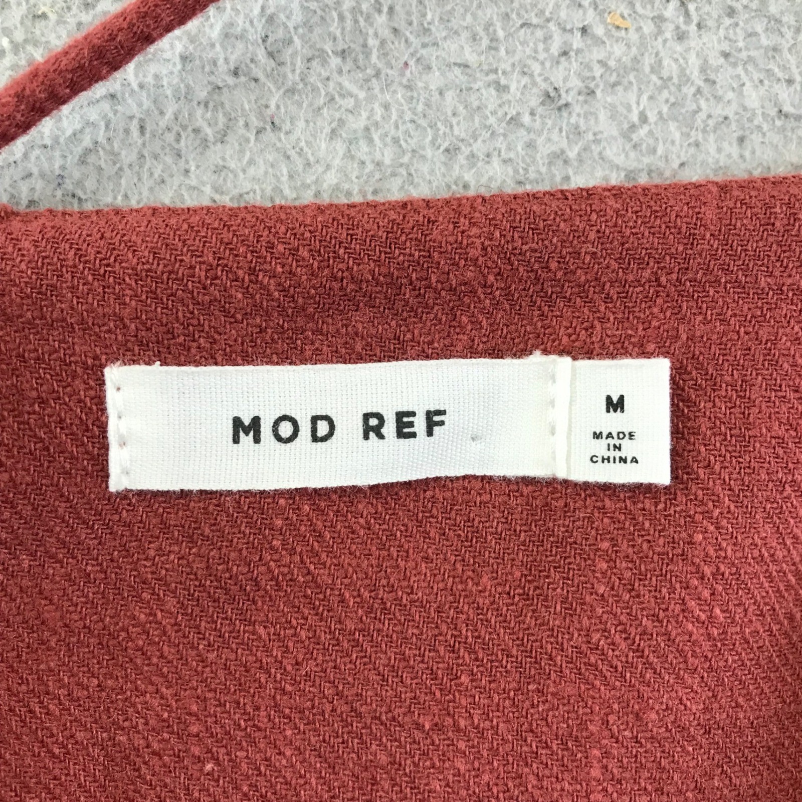 Mod Ref Women’s Sleeveless Mini Dress Casual Rust Red Size M