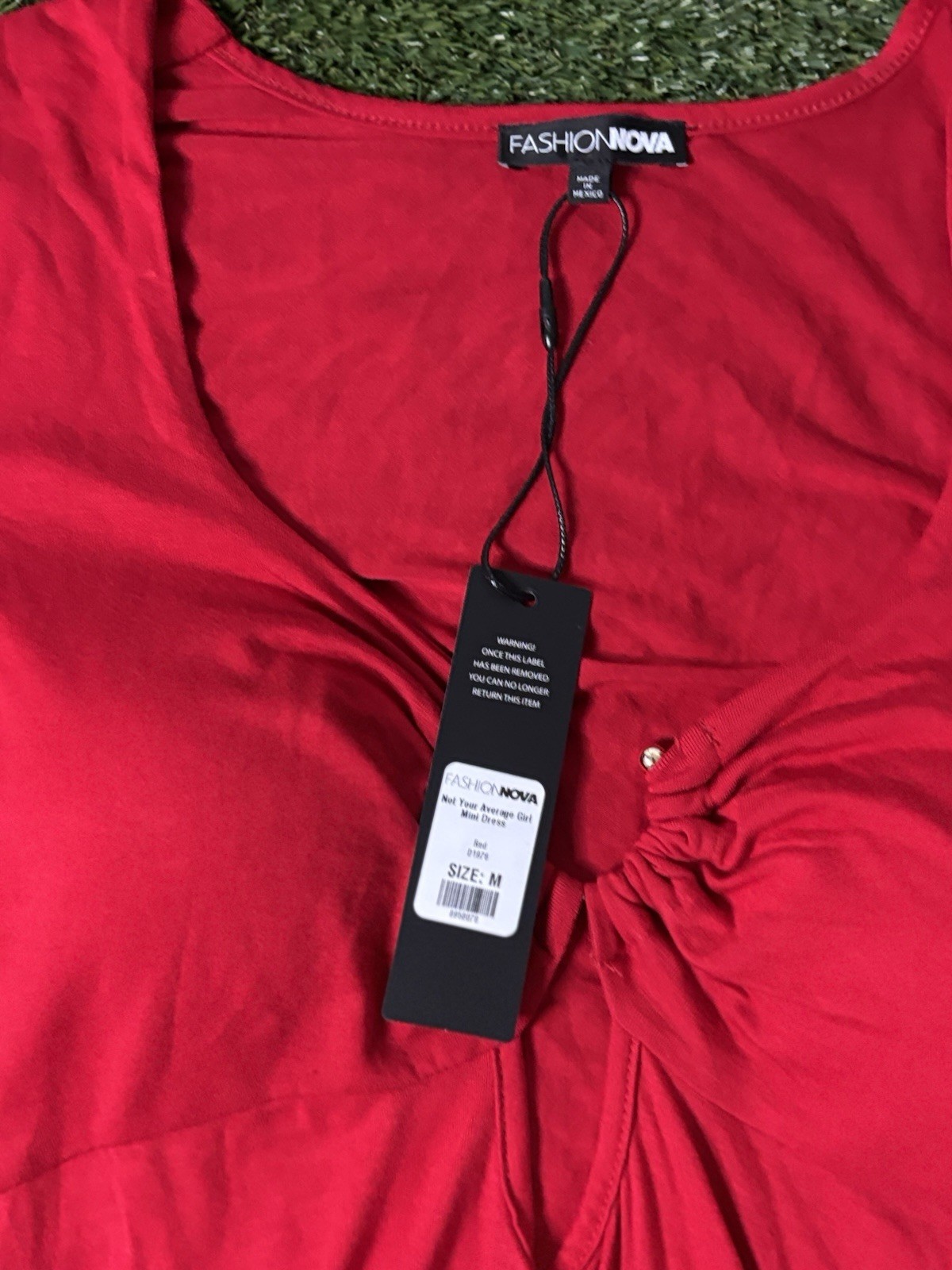 Fashion Nova Red Dress Longsleeve