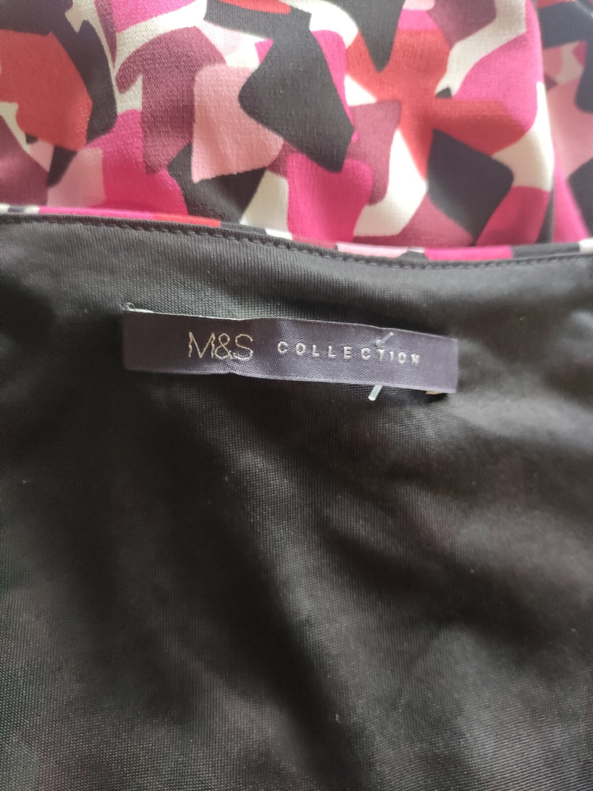 M &S wiggle pencil Dress size 22 mini pink occasion party Plus Size
