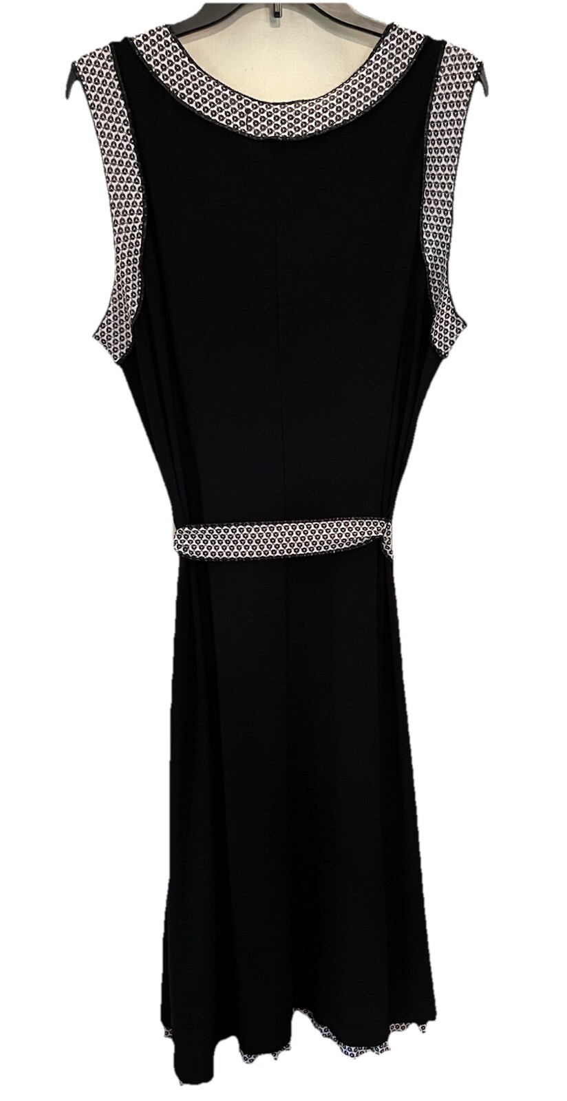 Black/White 1X Maxi Sleeveless Ruffle Hem Dress w/ Jacket Picadilly Fashion EUC