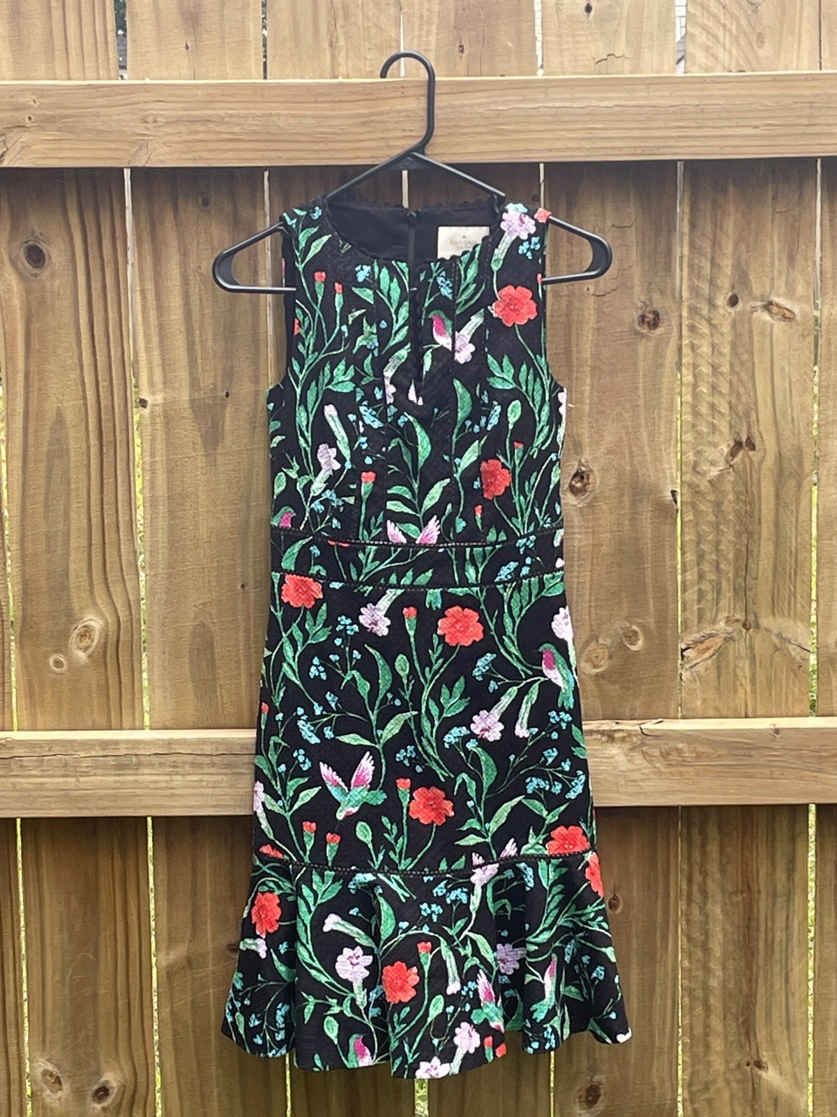 NWT Kate Spade New York Hummingbird Floral Maxi Dress Sz 0 Original Price $328