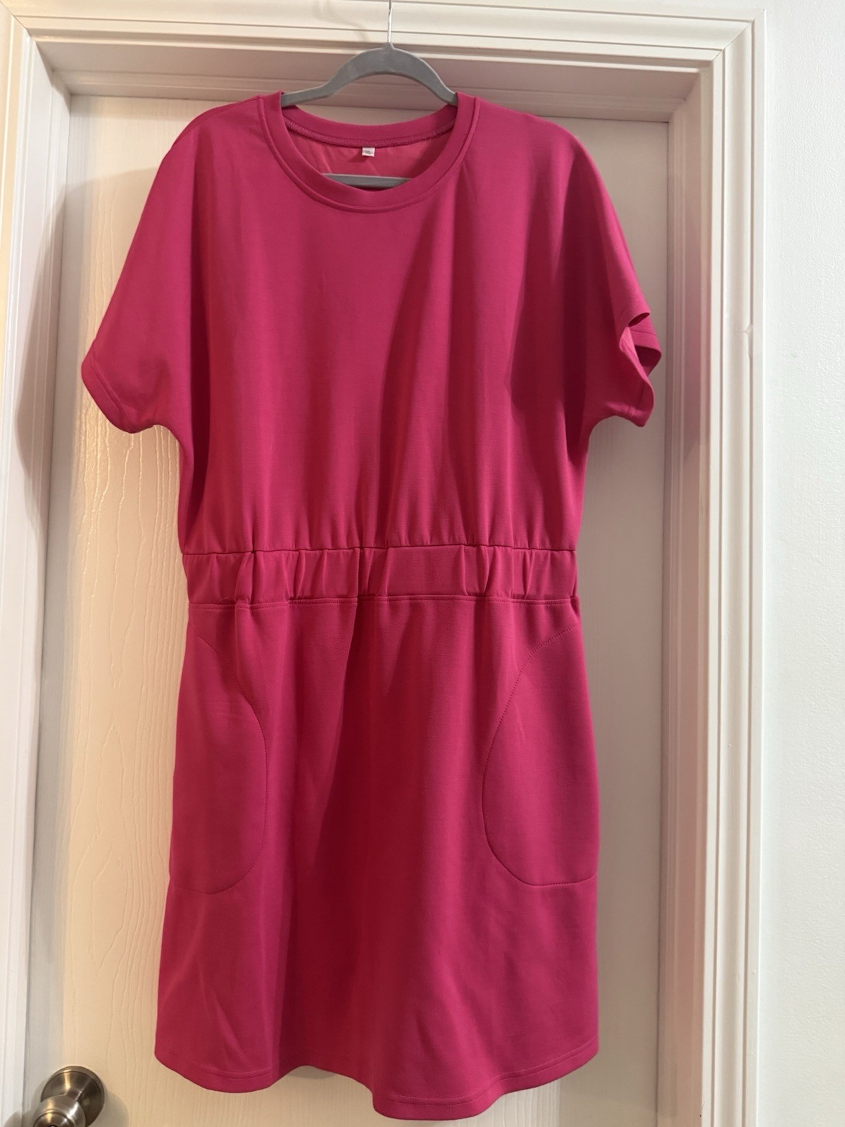 Fuschia pink dress with pockets size XL
