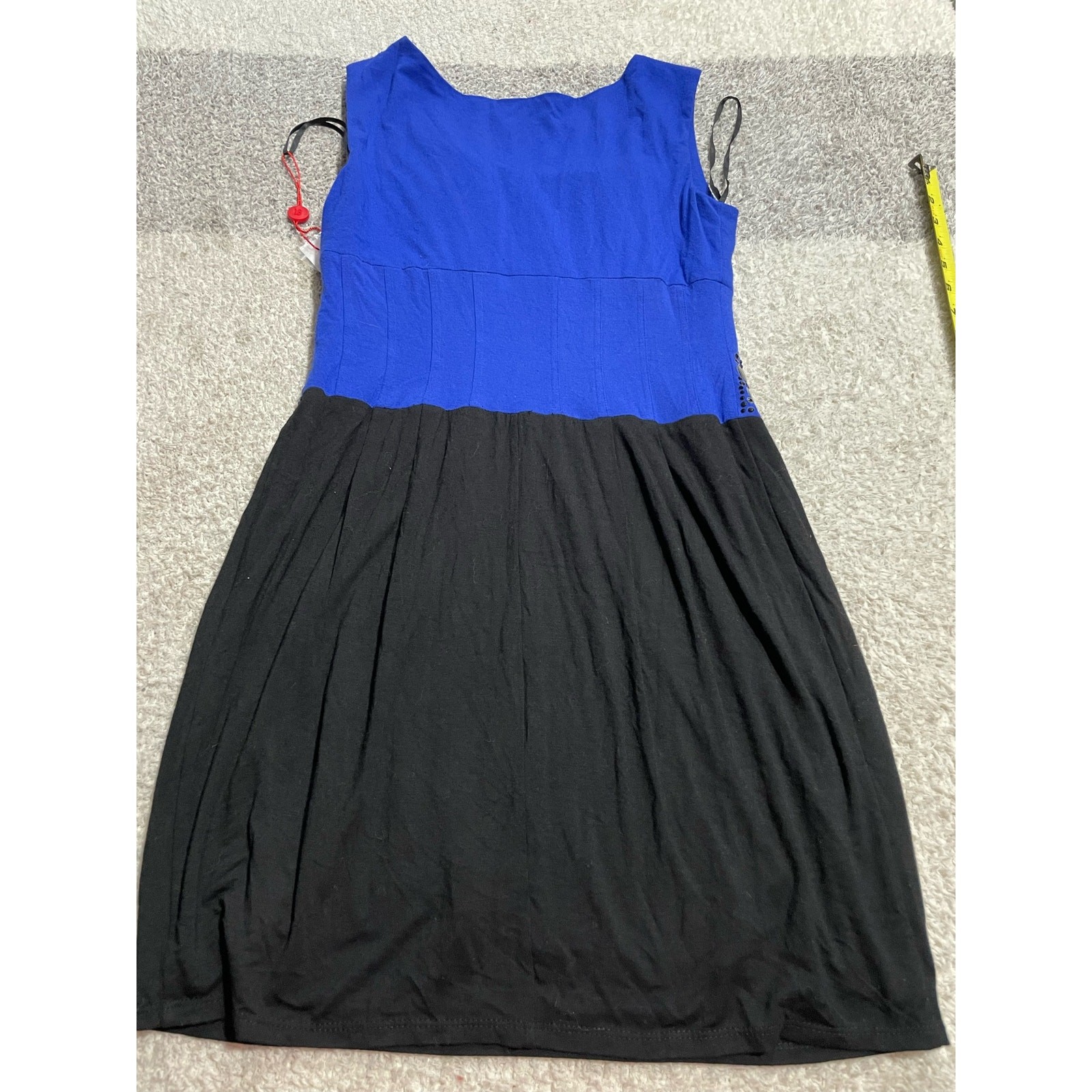 NWT Decode 1.8 Medium Sleeveless Colorblock Cocktail Dress Blue 180632D 80178