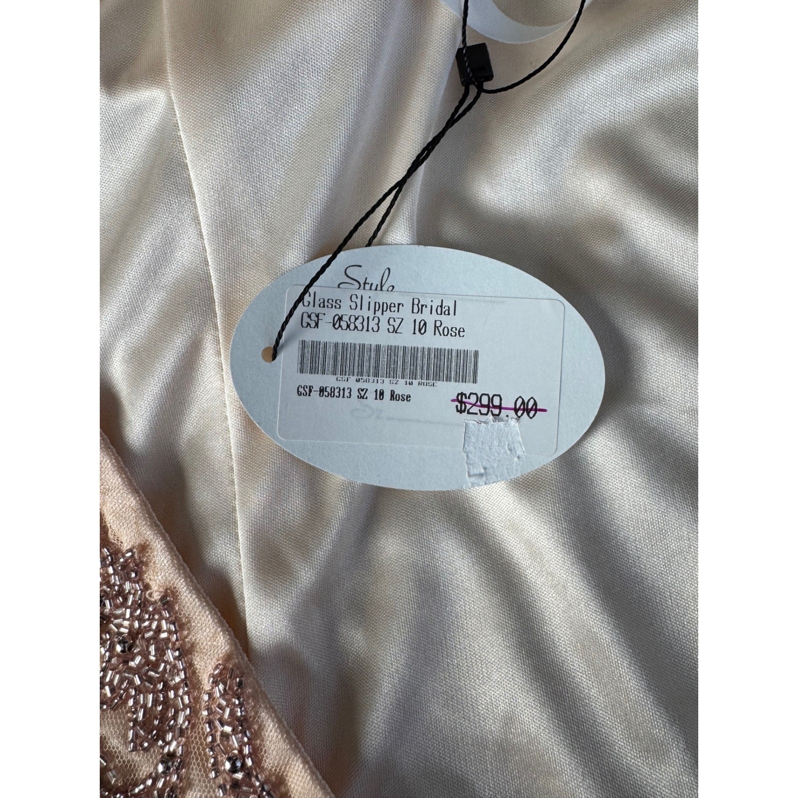 Primavera Couture 3138 Rose Beaded Open Back Cocktail Dress Size 10 NEW