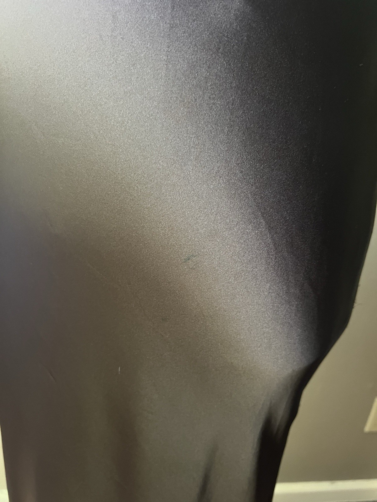 Norma Kamali Halter Drape Bias Gown Size XS Brown Satin Fishtail Hem Bridal Gala