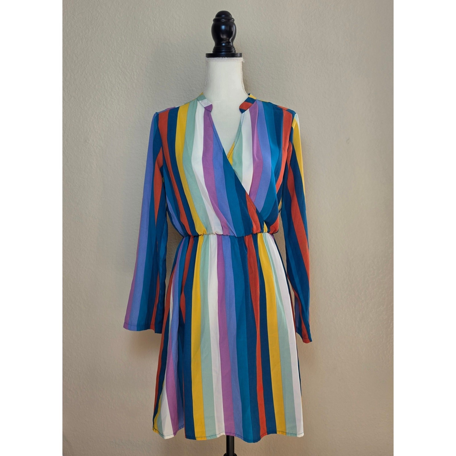 All in Favor Lily Surplice Dress Medium