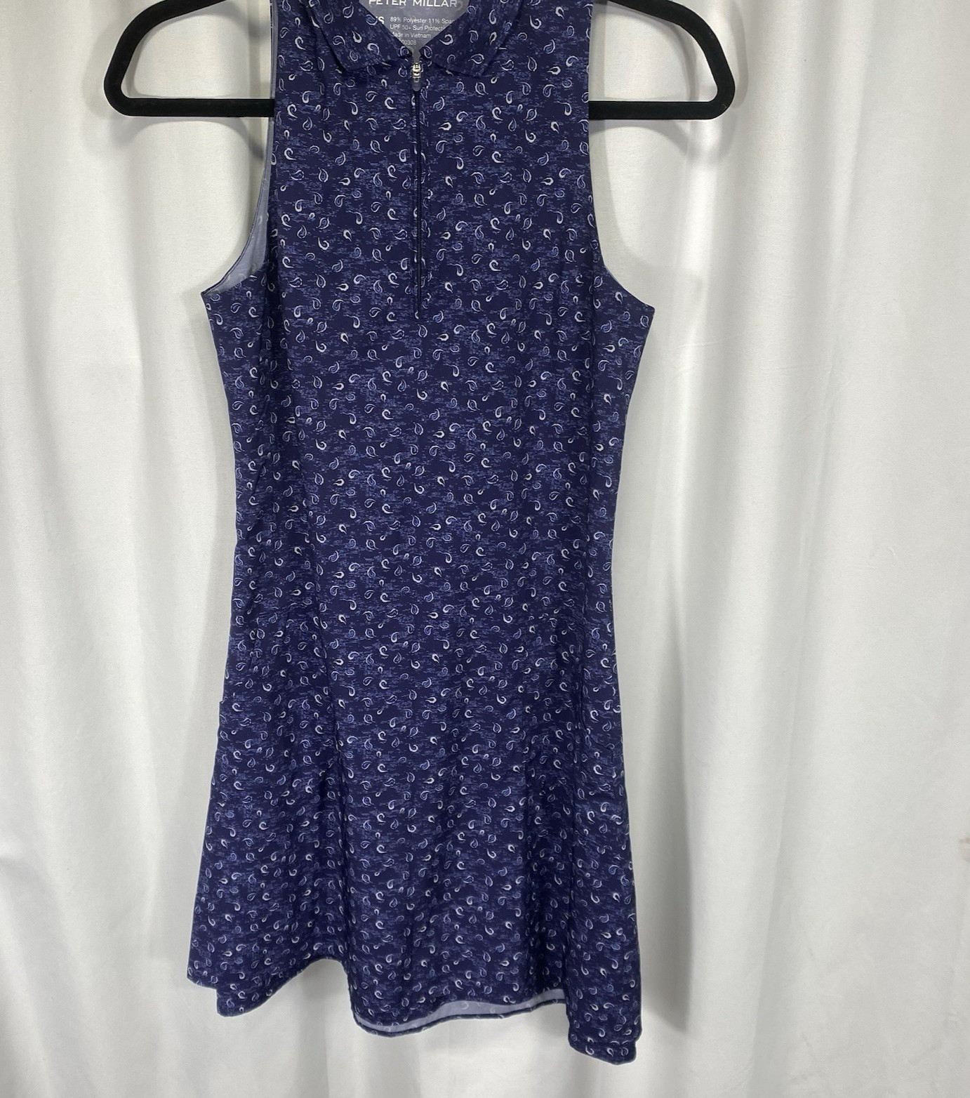Peter Millar Carner Paisley Dress XS Golf Sport Pickleball Tennis Athleisure