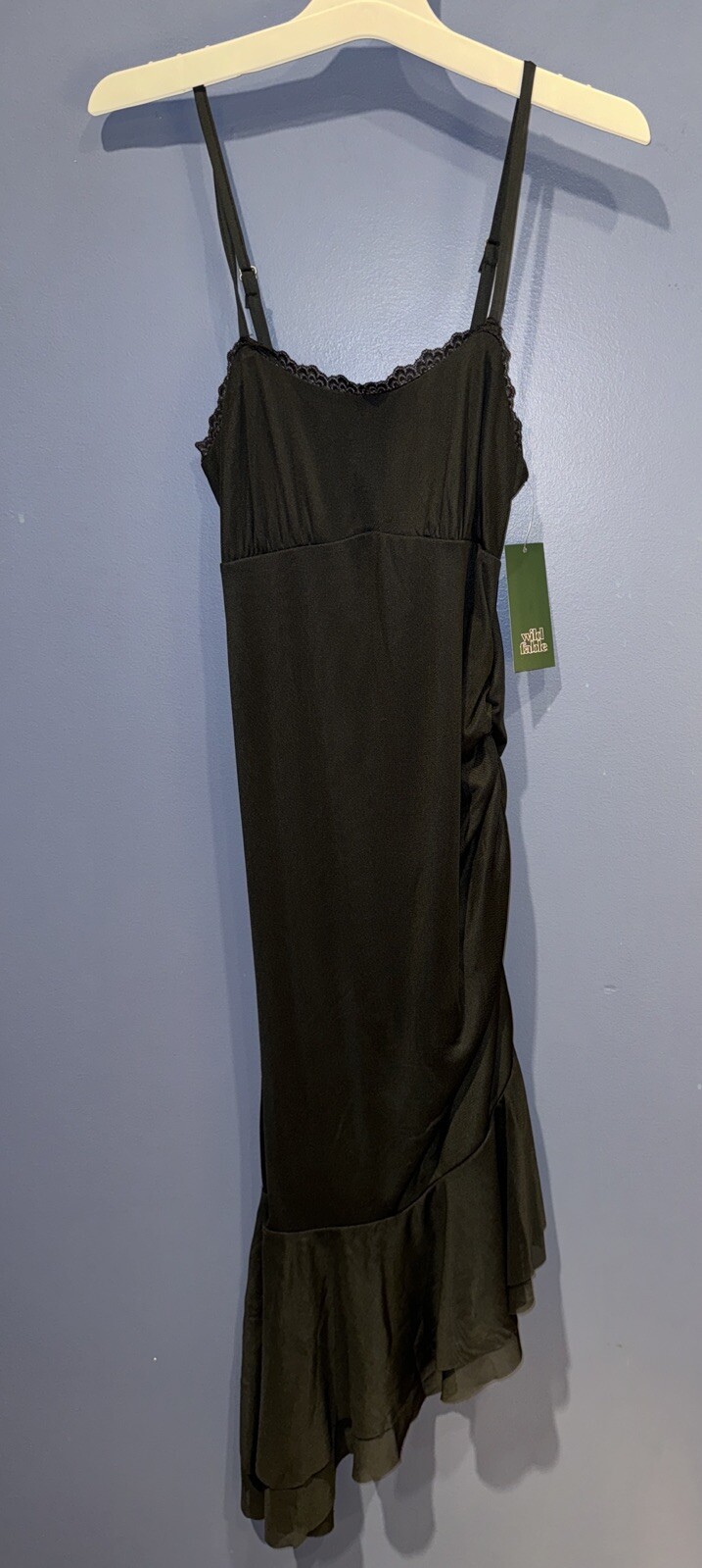 X Small Black Dress Wild Fable Women’s Sleeveless Mesh, Lined, Adjustable NWT