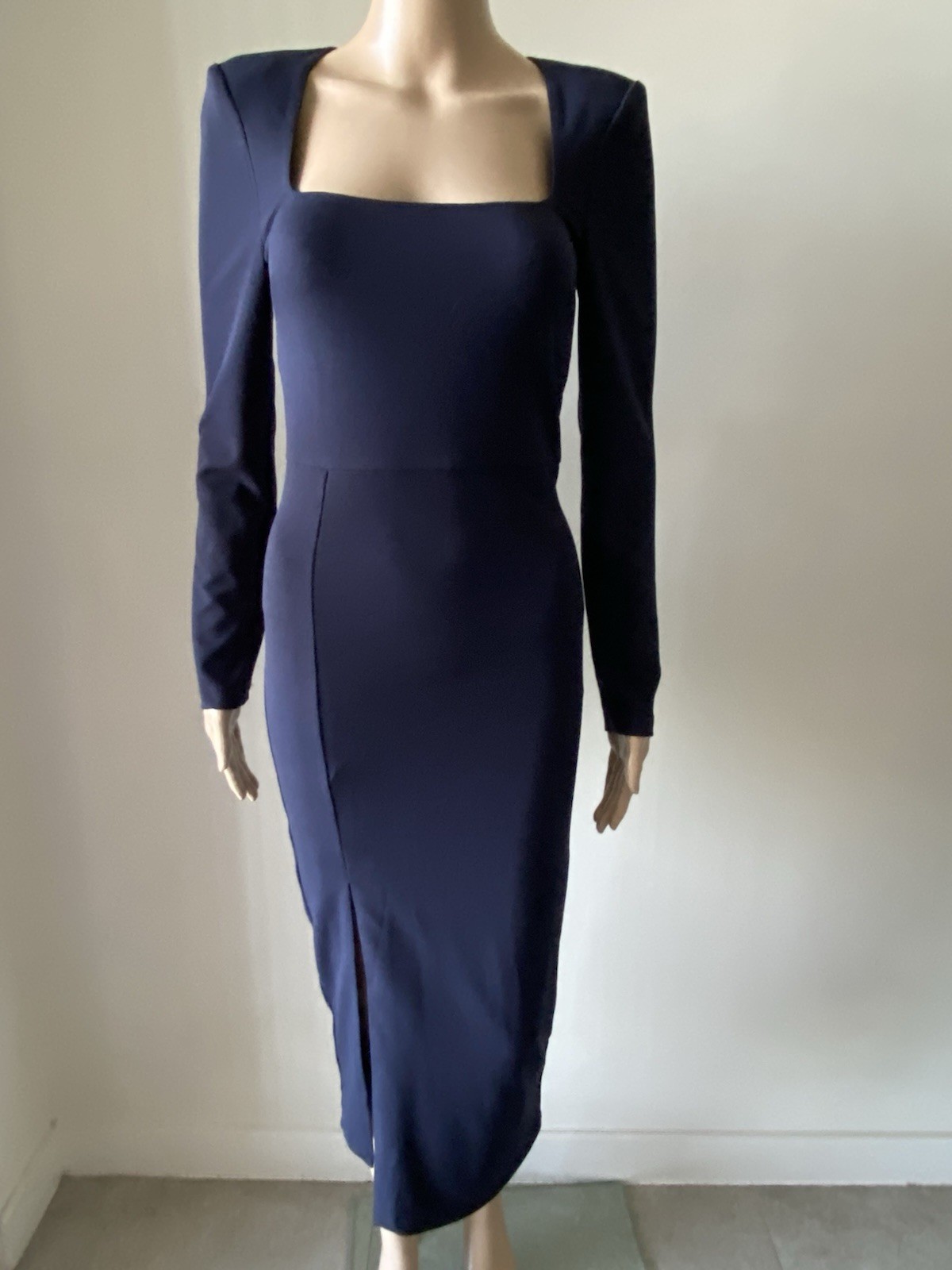 Mossman Square Neck Long Sleeve Midi Dress Size 10 / US 6
