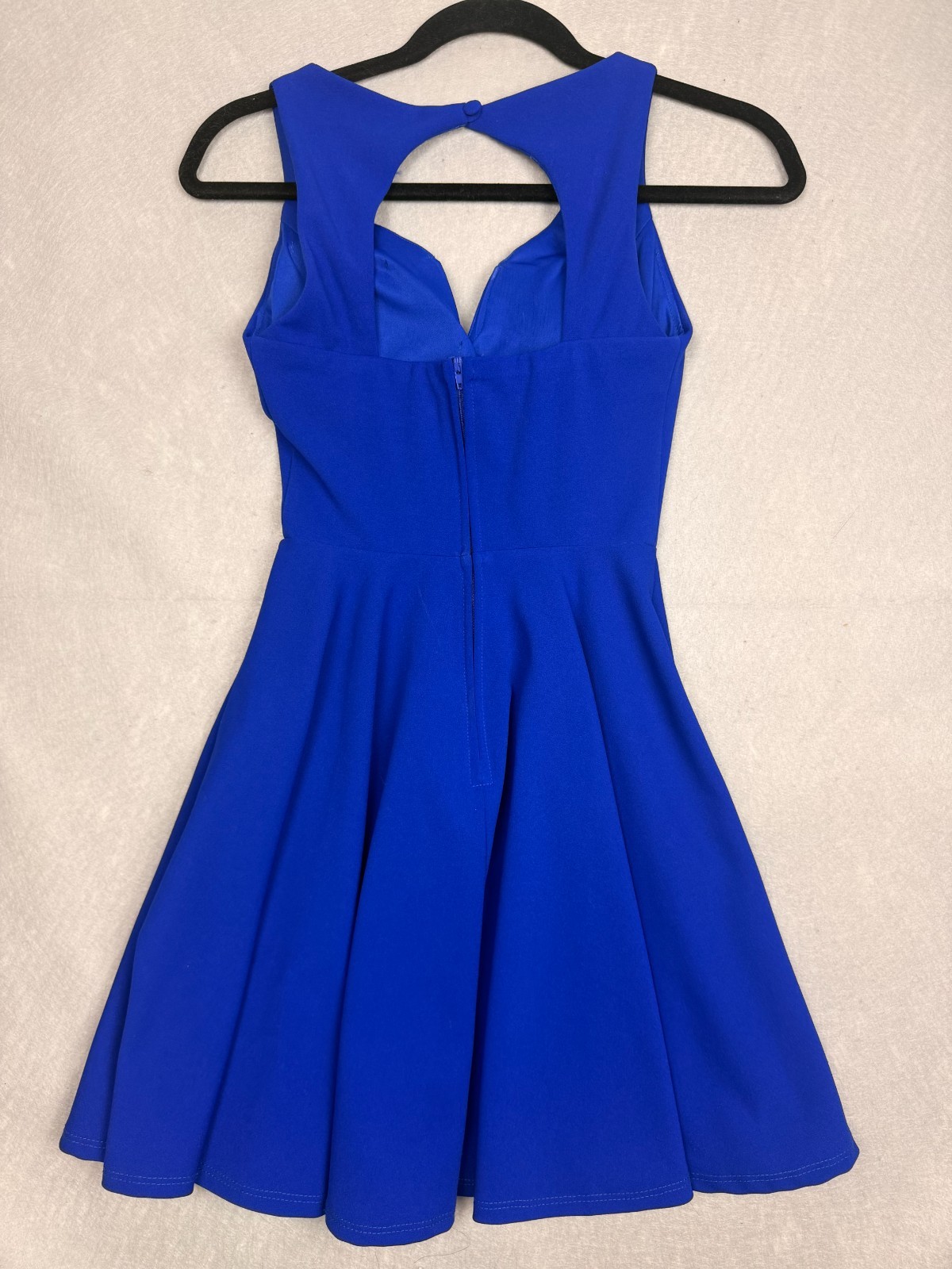B DARLIN Junior’s Royal Blue Hi-low Fit & Flare Dress Size 0