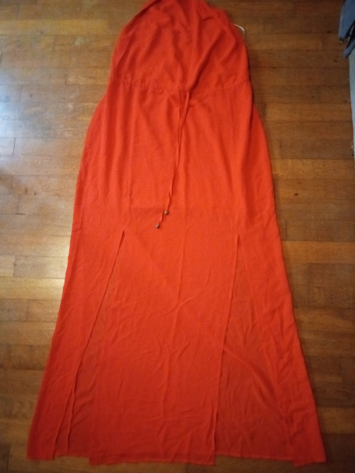 Forever 21 Small Full-length Dress Sleeveless Tie Behind The Neck T 15