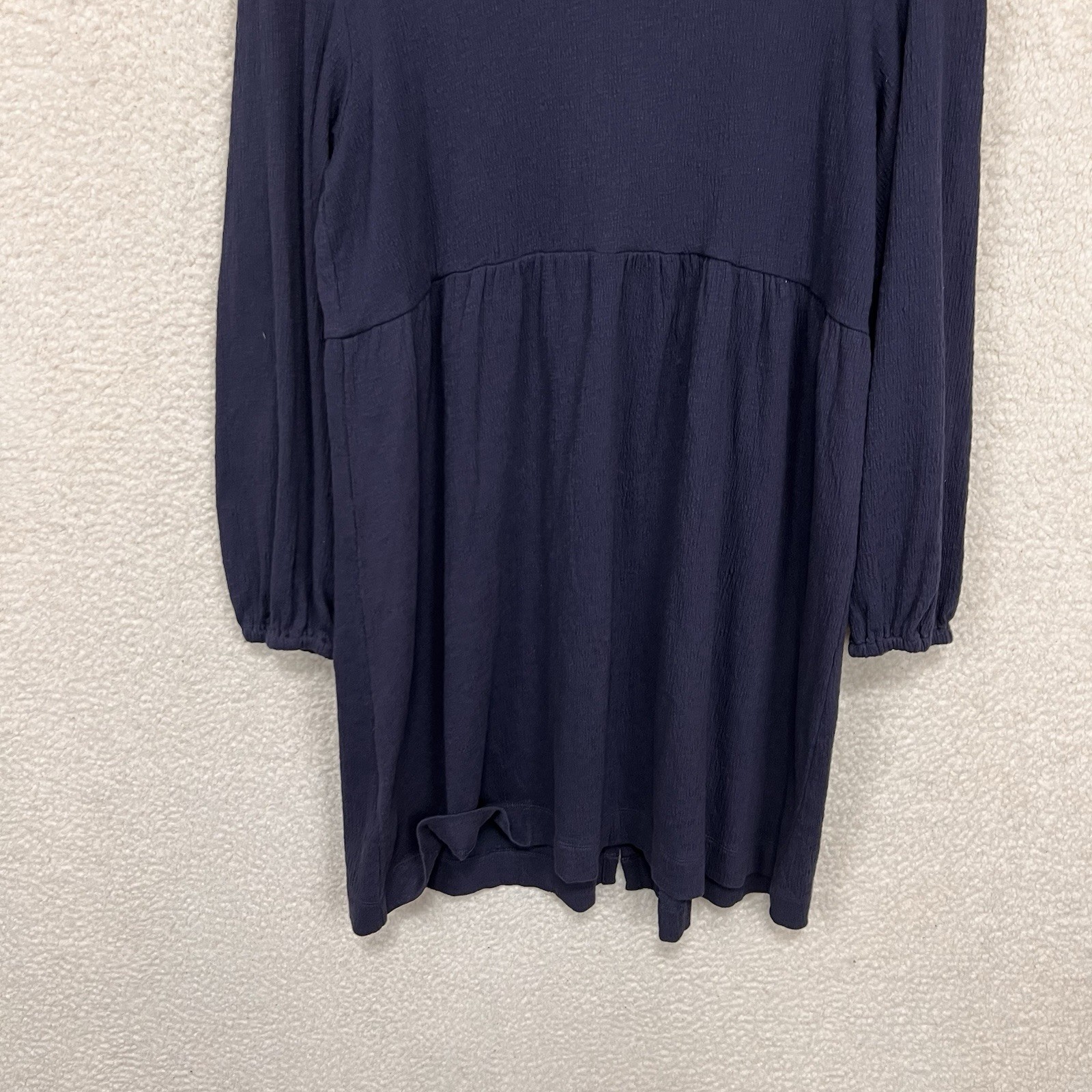 New Richer Poorer Cloud Weave Button Up Dress Womens M Blue Nights Relaxed