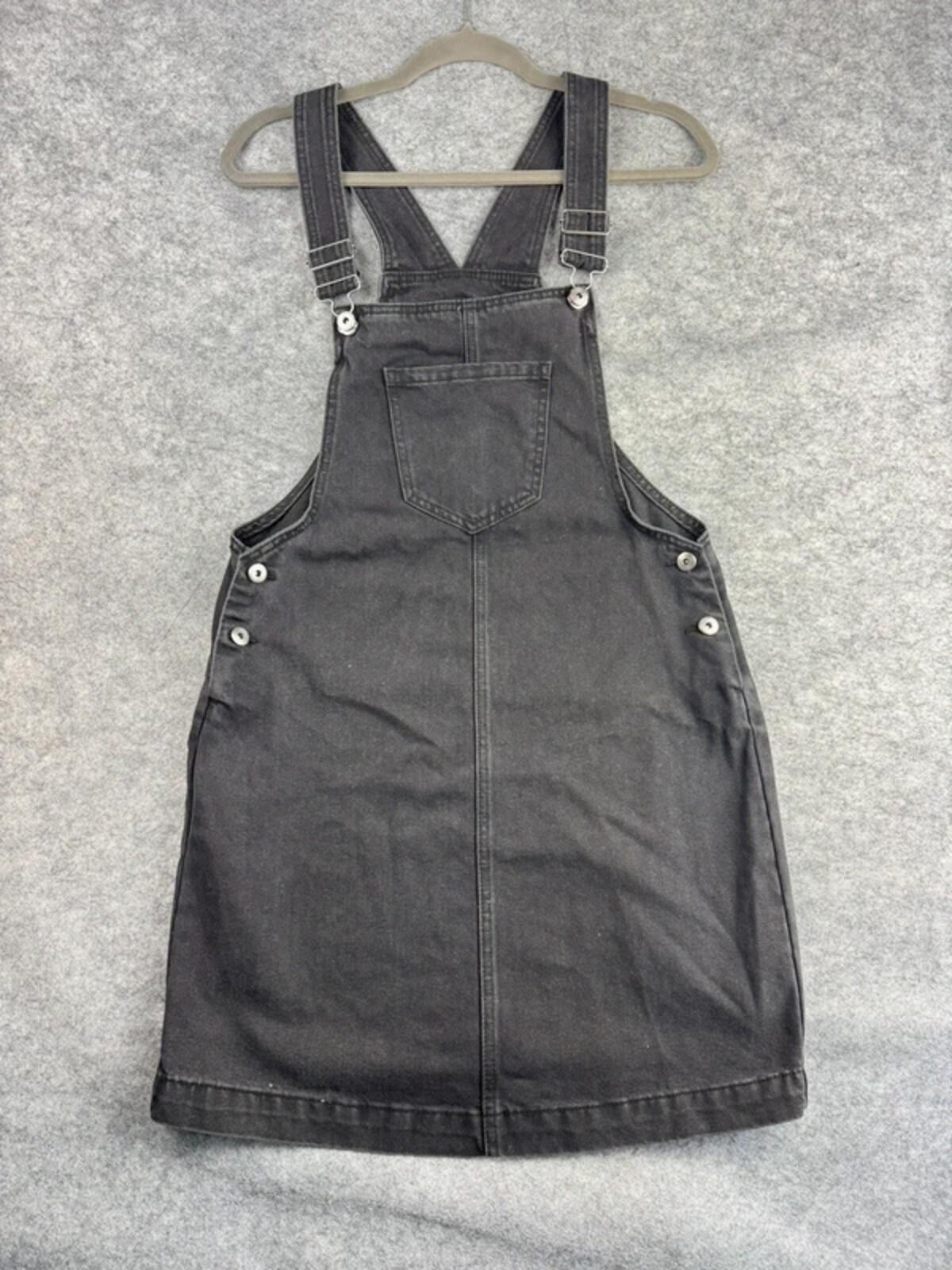 George Grey Denim Pinafore Dress UK 10 Dungaree Dress Adjustable Straps Casual