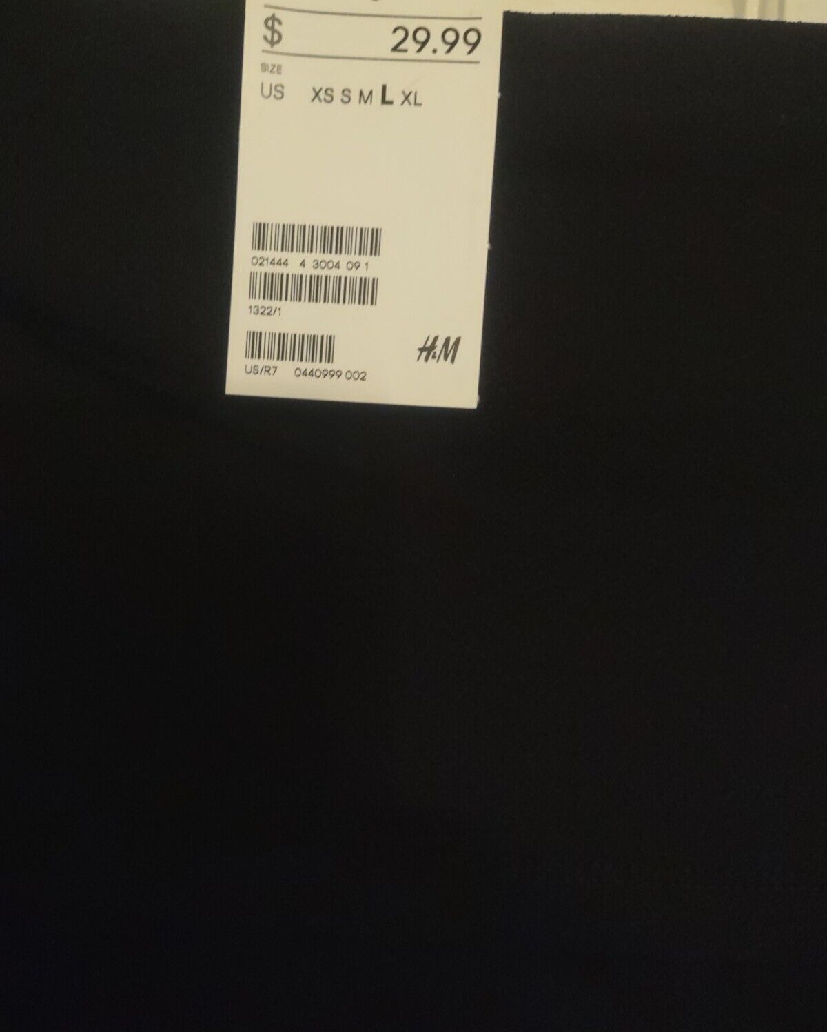 New H&M Long Sleeve Off Shoulder Fold over Midi Knit DRESS sz.L Side slits