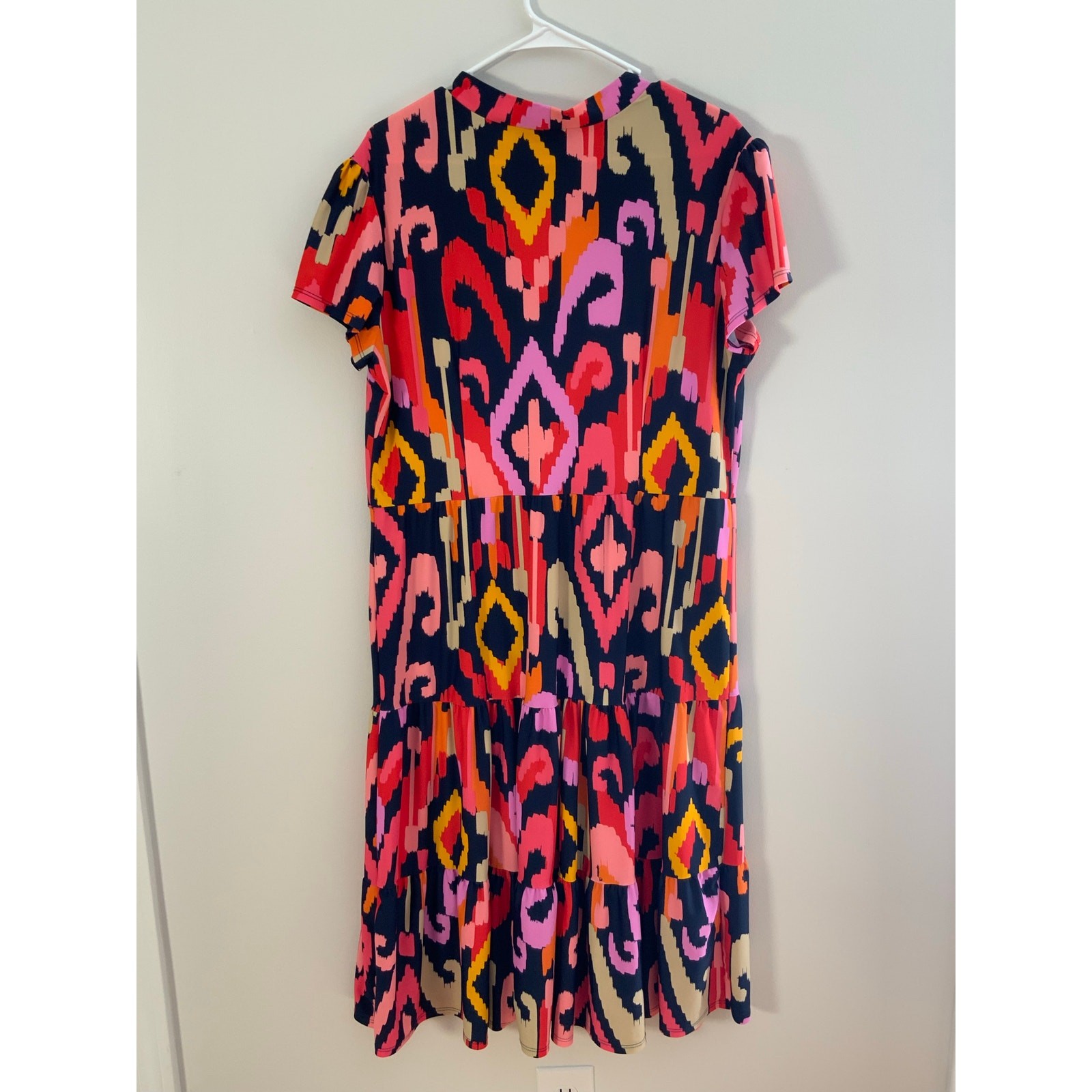 Jude Connally Libby Tiered High Stretch V Neck Dress NWOT size XL