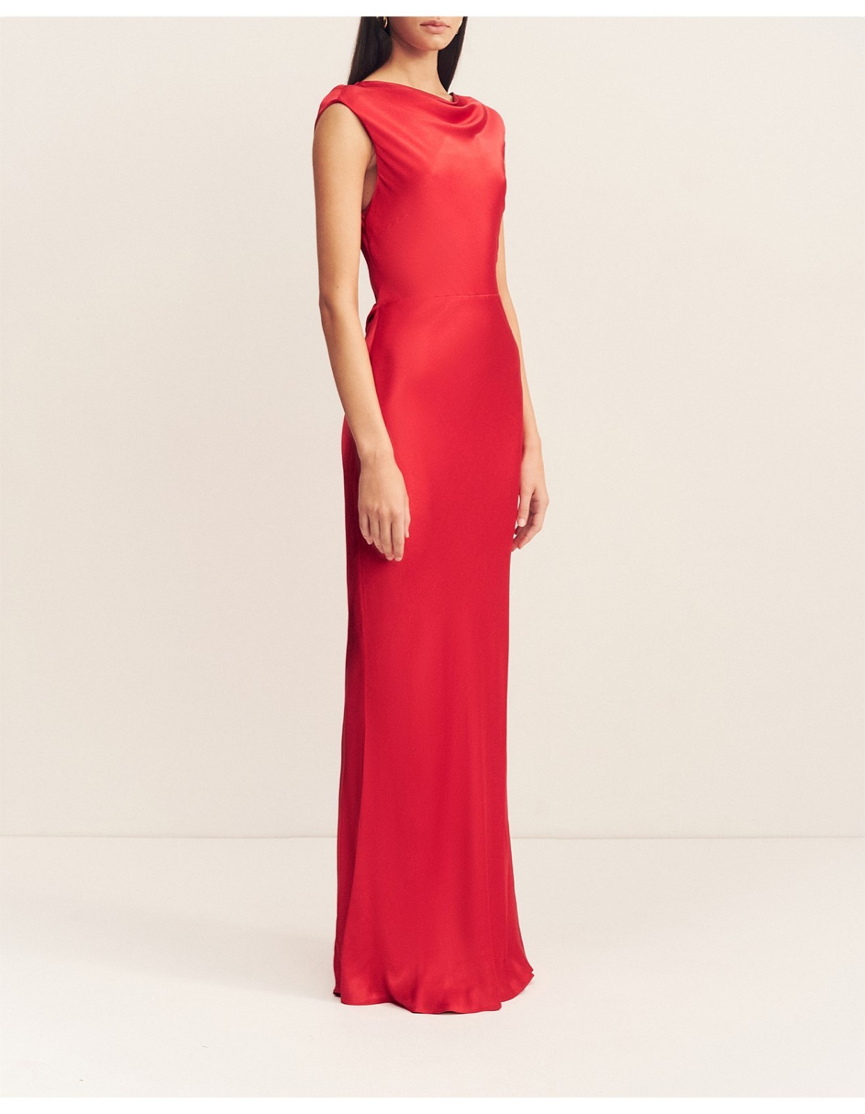 Shona joy Tatum Cowl Back Maxi dress, open back, size 6
