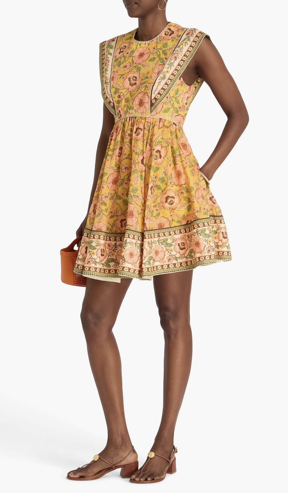 LIKE NEW-ZIMMERMANN Junie Spliced Mini Dress Size 2/ AU 12/ US 8