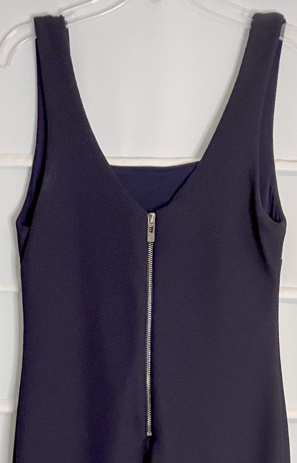 bar III Navy Blue Textured Stretch Polyester Sleeveless Dress Small EC!