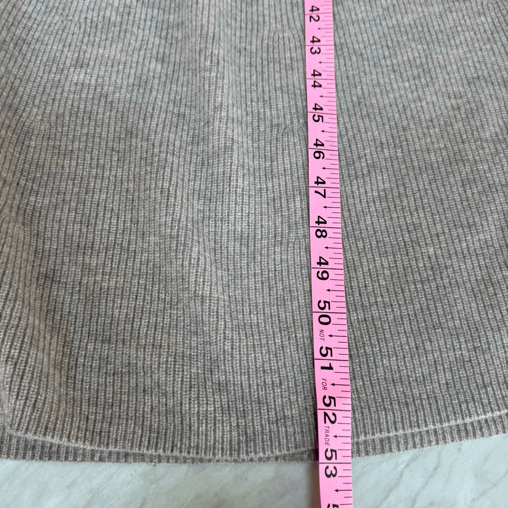 Nordstrom cashmere blend tan etherea Heather ribbed knit maxi dress size XL NWT