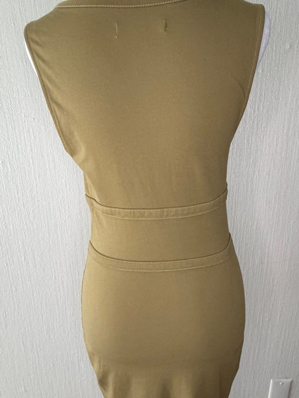 Urban Outfitters Corset Bodycon Mini Dress Olive Green Medium NWOT