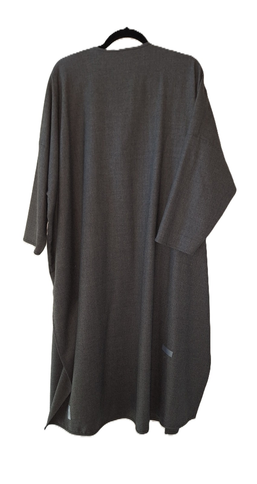 Eskandar Wool/Cashmere Maxi Tunic Duster 1 Size Gray Neiman Marcus Minor Flaws