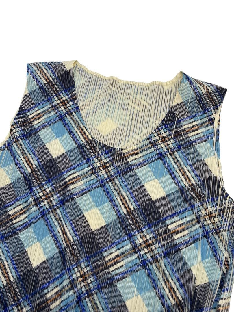 PLEATS PLEASE Issey Miyake Dress Check Pattern Size 3