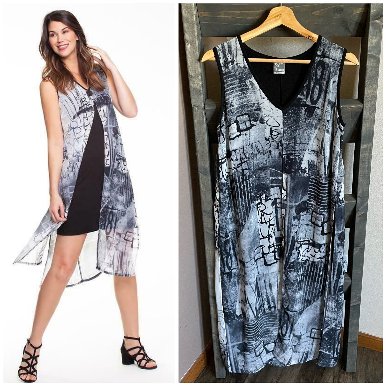 Simply Art By Dolcezza Laura-Lein Svencner “8 Directions To Take” Dress S Small