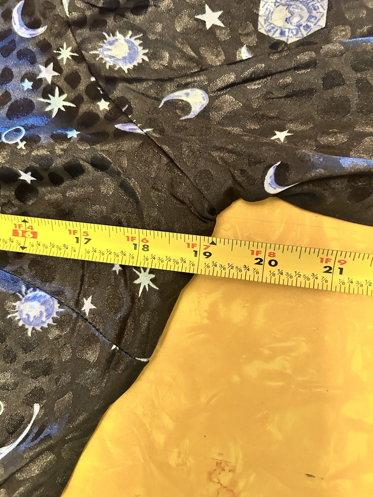 ASOS Celestial Print Long Sleeve Wrap Dress 10 US Sun Moon Stars NWT
