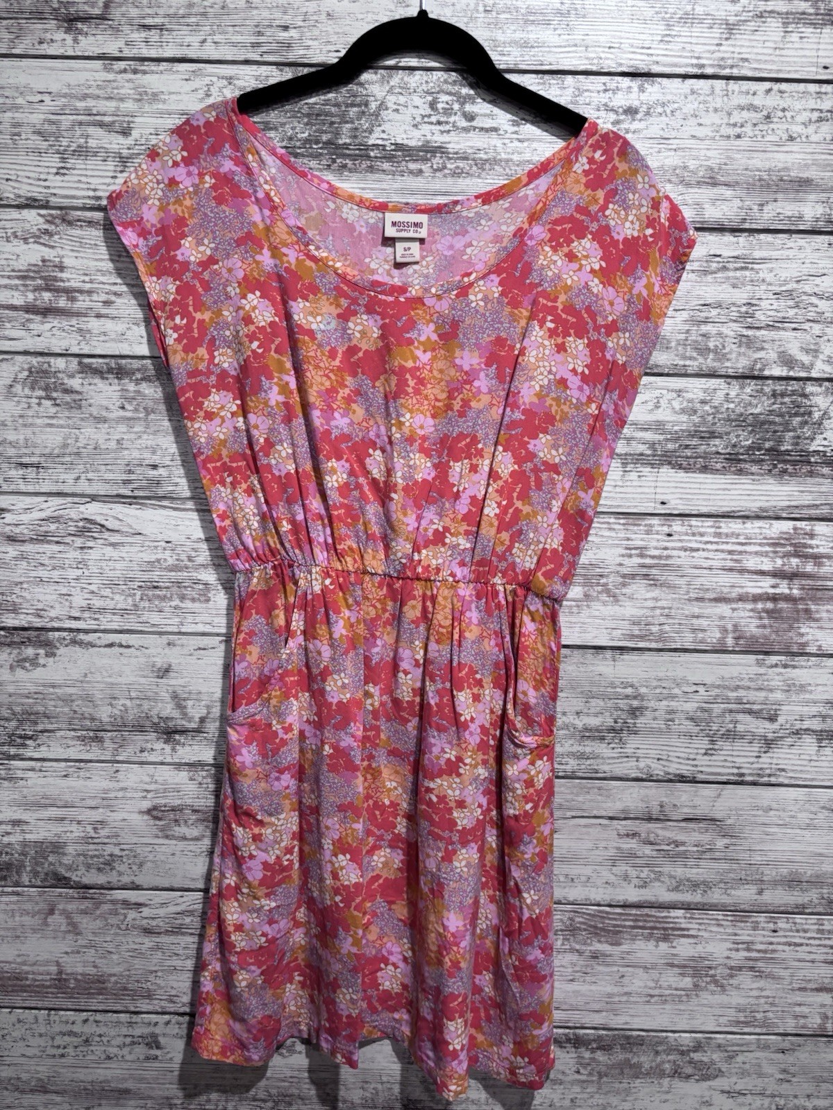 Mossimo Supply Co Small Dress Pockets Pink Orange White
