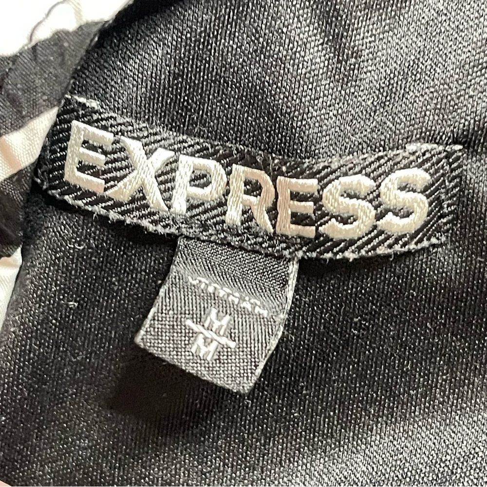 EXPRESS Zebra Geometric Print Mini‎ Slip Dress w/ Elastic Waist, Medium